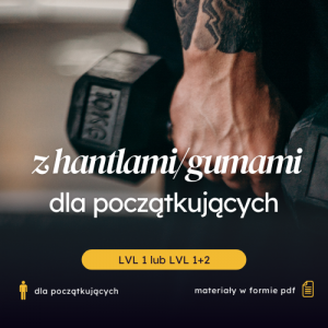 Trening fundamentów dla początkujących - z hantlami i/lub gumami